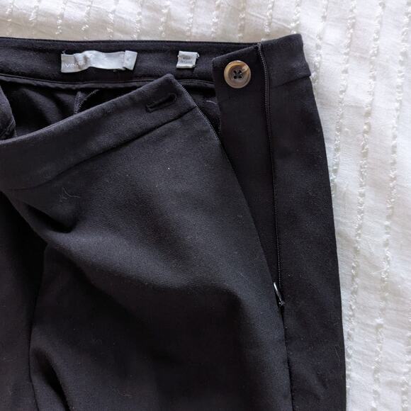 vince. Women's Black Cropped Straight Leg Dress Pants size 4 - Picture 4 of 6